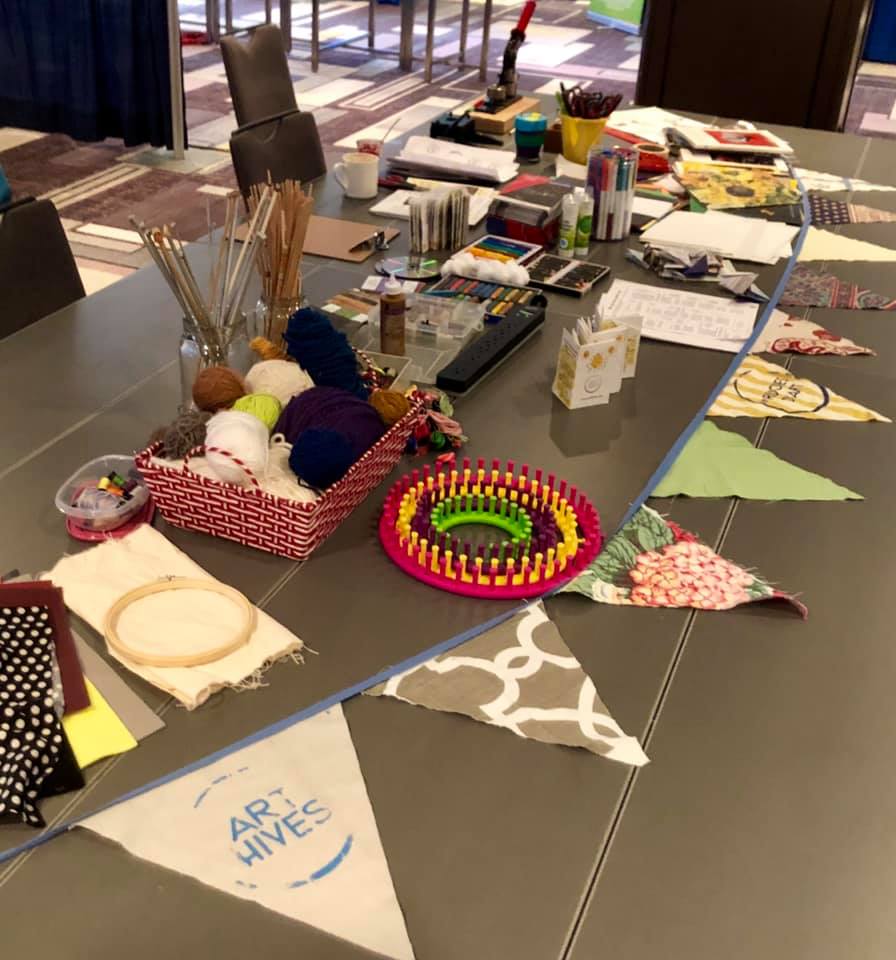 Around the Art Table (Art hives) at CAGP 26th National Conference on Strategic Philanthropy 