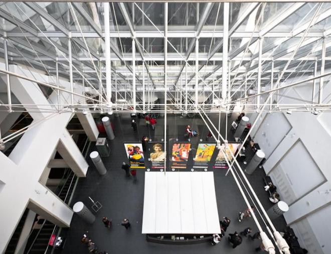 Atrium of the Jean-Noël Desmarais Pavilion, Montreal Museum of Fine Arts by Andrew Louis